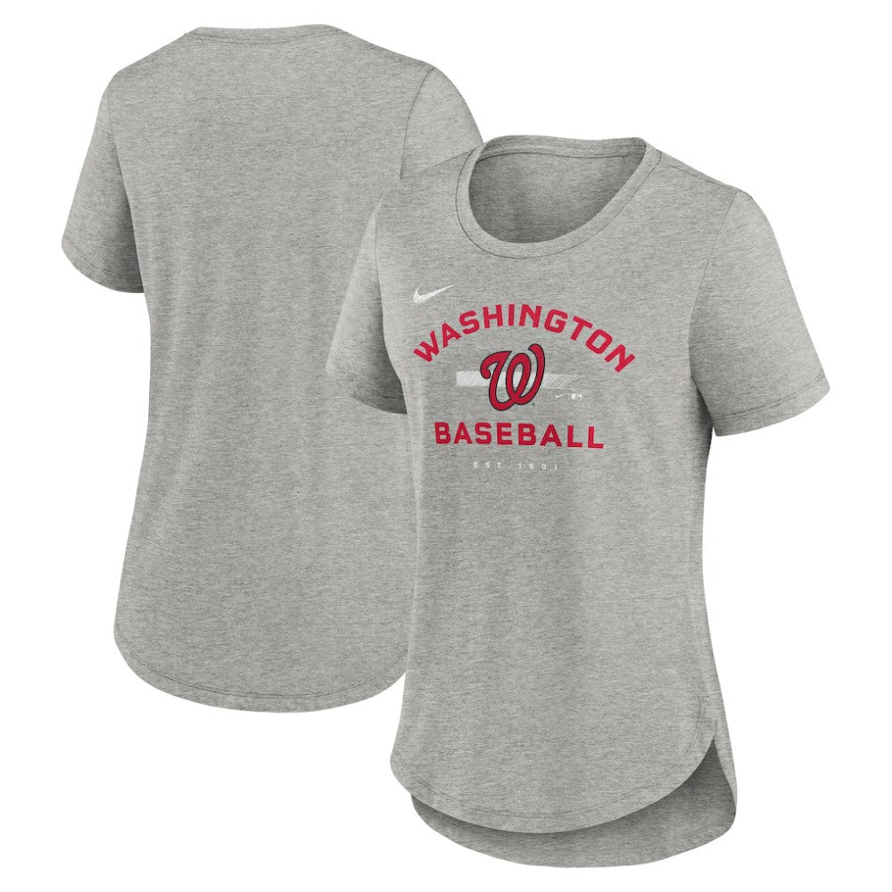 Washington Nationals Nike Women's Hot Prospect Tri-Blend T-Shirt Lifestyle