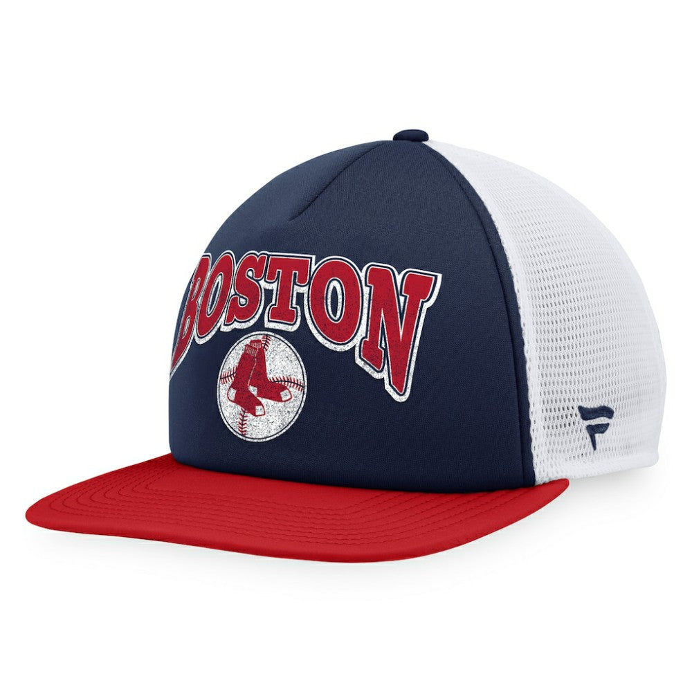 Boston Red Sox Fanatics Heritage Foam Front Trucker Snapback Hat On Sale
