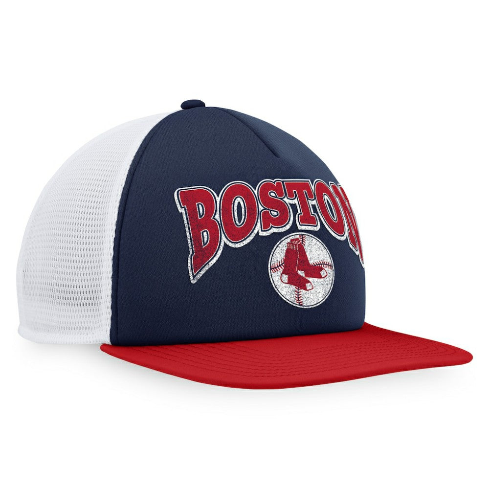 Boston Red Sox Fanatics Heritage Foam Front Trucker Snapback Hat On Sale