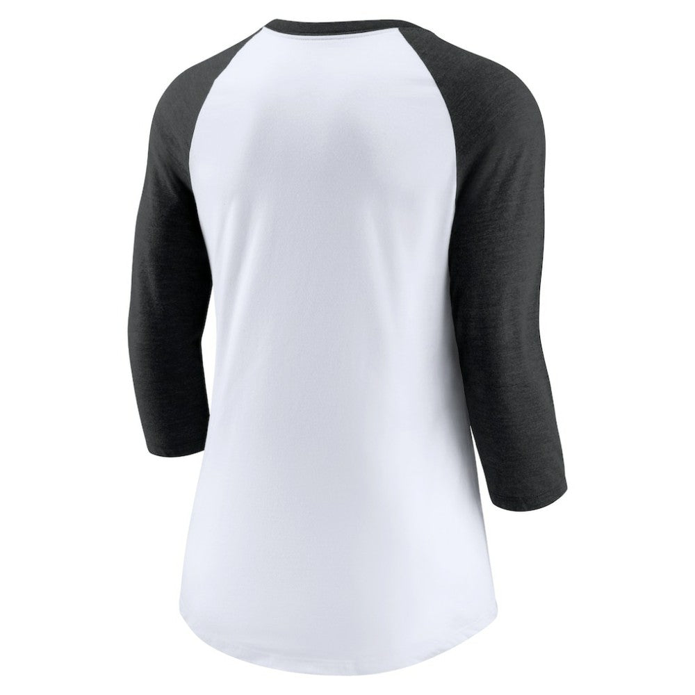 Chicago White Sox Nike Women's Next Up Tri-Blend Raglan 3/4-Sleeve T-Shirt Near Me