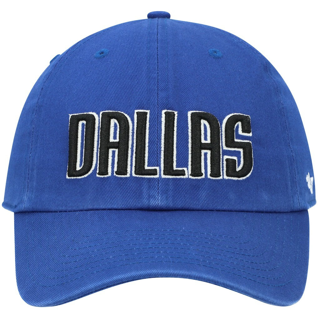 47 brand - Dallas Mavericks '47 Clean Up Wordmark Adjustable Hat - Royal