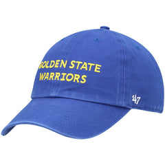47 brand - Golden State Warriors '47 Clean Up Wordmark Adjustable Hat - Royal