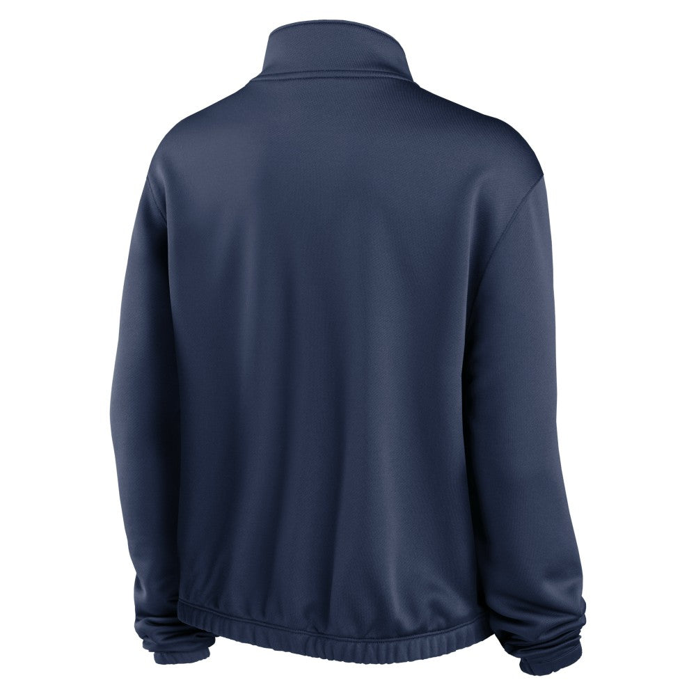 Houston Astros Nike Women's Rewind Splice Half-Zip Semi-Cropped Bubble Hem Sweatshirt for sale