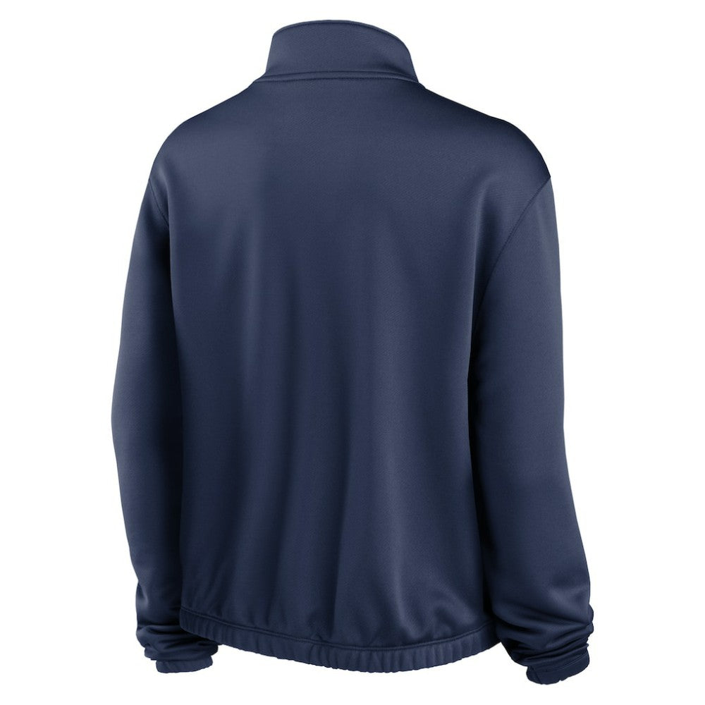 San Diego Padres Nike Women's Rewind Splice Half-Zip Semi-Cropped Bubble Hem Sweatshirt for sale