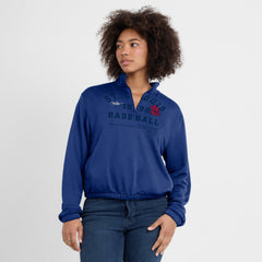 St. Louis Cardinals Nike Women's Rewind Splice Half-Zip Semi-Cropped Bubble Hem Sweatshirt Clearance
