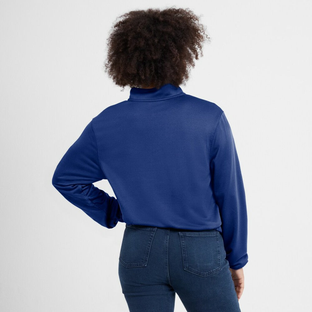 St. Louis Cardinals Nike Women's Rewind Splice Half-Zip Semi-Cropped Bubble Hem Sweatshirt Clearance