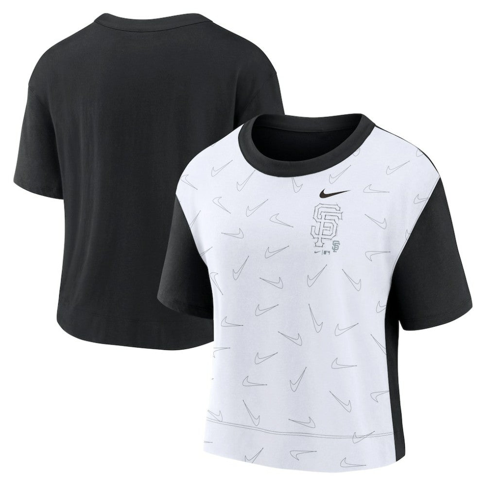 San Francisco Giants Nike Women's Line Up High Hip Fashion T-Shirt On Sale