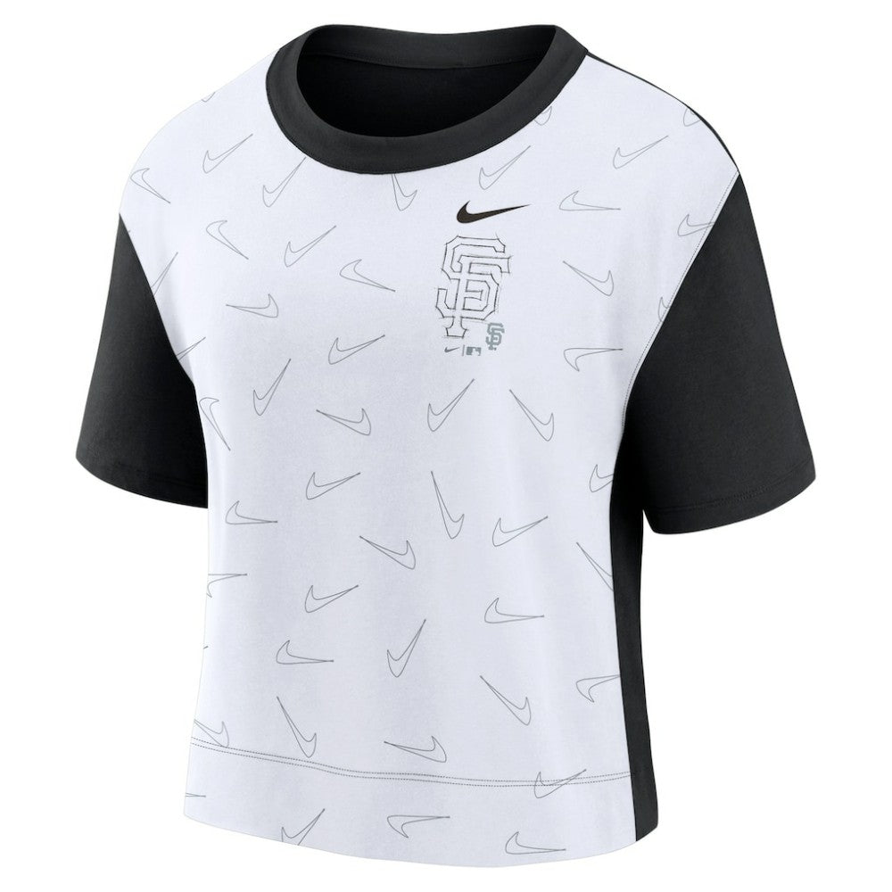 San Francisco Giants Nike Women's Line Up High Hip Fashion T-Shirt On Sale