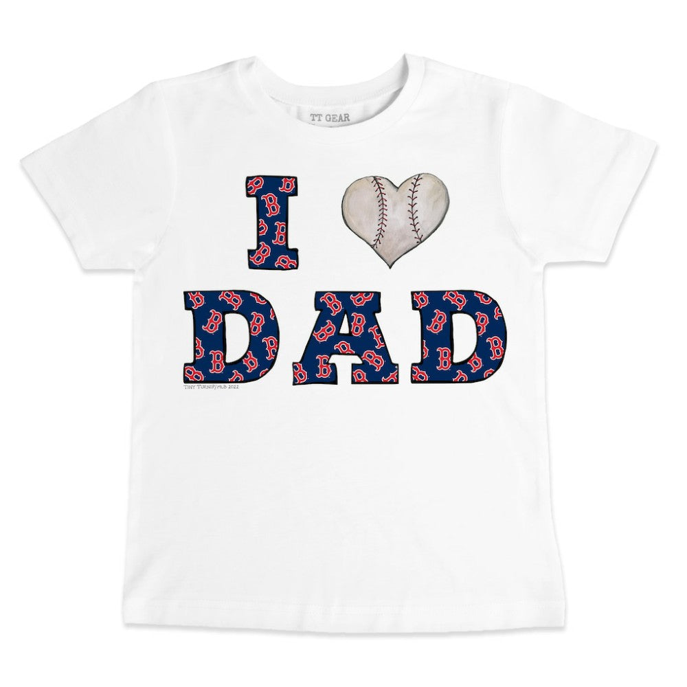 Boston Red Sox Tiny Turnip Youth I Love Dad T-Shirt Clearance