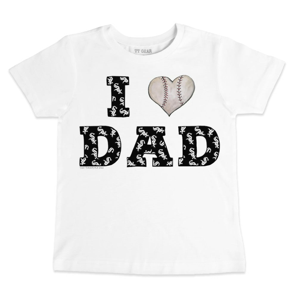 Chicago White Sox Tiny Turnip Youth I Love Dad T-Shirt On Sale