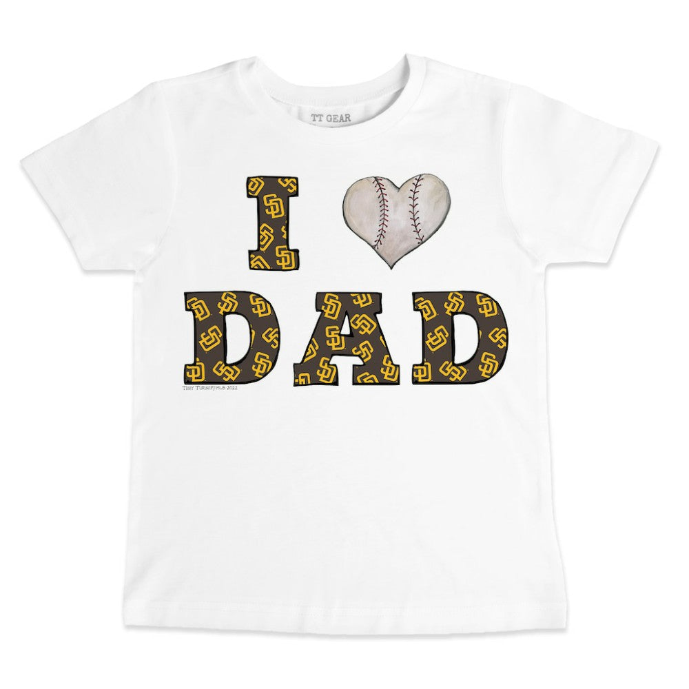 San Diego Padres Tiny Turnip Youth I Love Dad T-Shirt Clearance