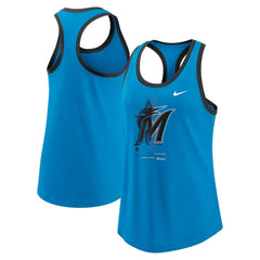 Miami Marlins Nike Women's Tech Tri-Blend Tank Top discount