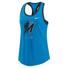 Miami Marlins Nike Women's Tech Tri-Blend Tank Top discount