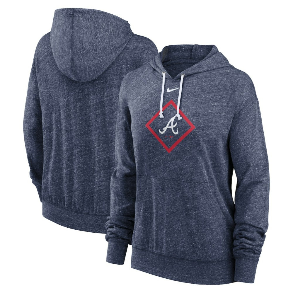 Atlanta Braves Nike Women's Diamond Icon Gym Vintage Lightweight Hooded Top for sale