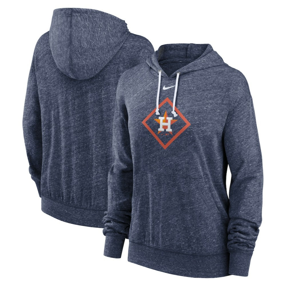 Houston Astros Nike Women's Diamond Icon Gym Vintage Lightweight Hooded Top Lifestyle
