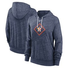 Houston Astros Nike Women's Diamond Icon Gym Vintage Lightweight Hooded Top Lifestyle