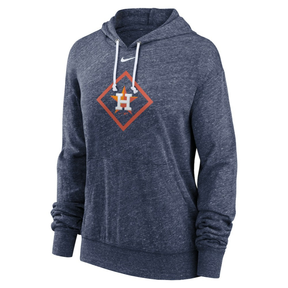 Houston Astros Nike Women's Diamond Icon Gym Vintage Lightweight Hooded Top Lifestyle