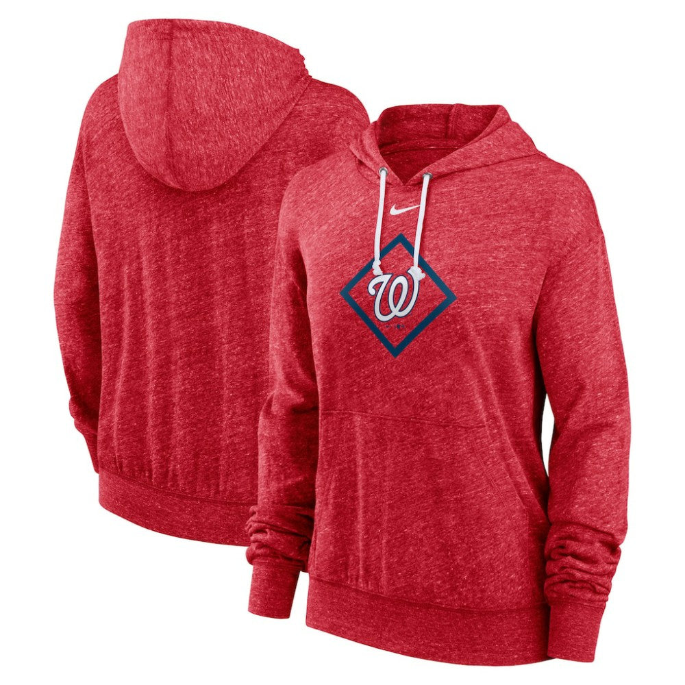 Washington Nationals Nike Women's Diamond Icon Gym Vintage Lightweight Hooded Top Clearance
