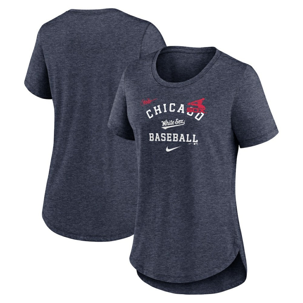 Chicago White Sox Nike Women's Rewind Arch Mix Tri-Blend T-Shirt Sale