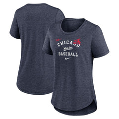 Chicago White Sox Nike Women's Rewind Arch Mix Tri-Blend T-Shirt Sale