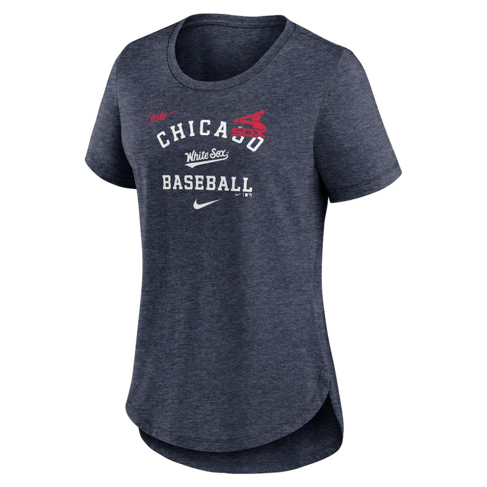 Chicago White Sox Nike Women's Rewind Arch Mix Tri-Blend T-Shirt Sale