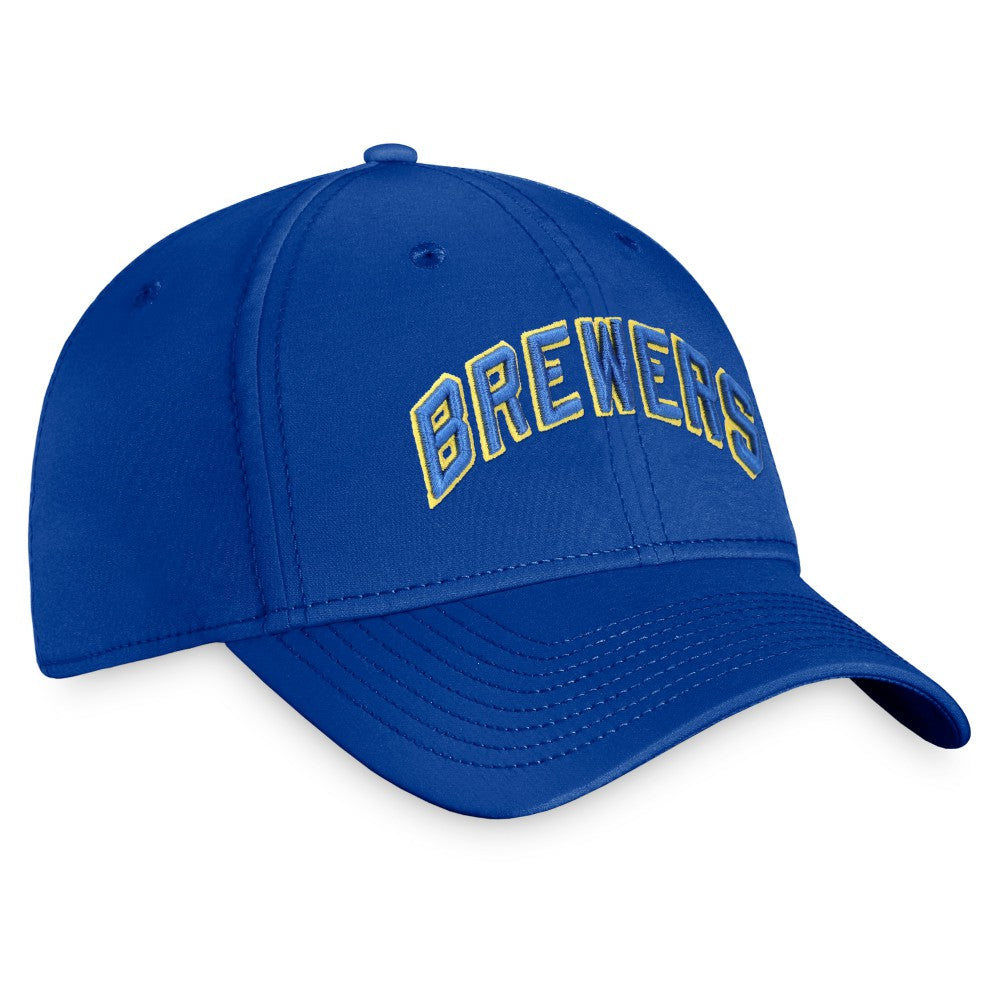 Milwaukee Brewers Fanatics Cooperstown Core Flex Hat discount