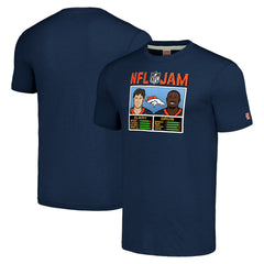 John Elway & Terrell Davis Denver Broncos Homage Unisex NFL Jam Retired Tri-Blend T-Shirt Navy - NFL