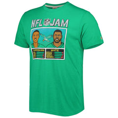 Randall Cunningham & Reggie White Philadelphia Eagles Homage Unisex NFL Jam Retired Tri-Blend T-Shirt Heather Kelly Green - NFL