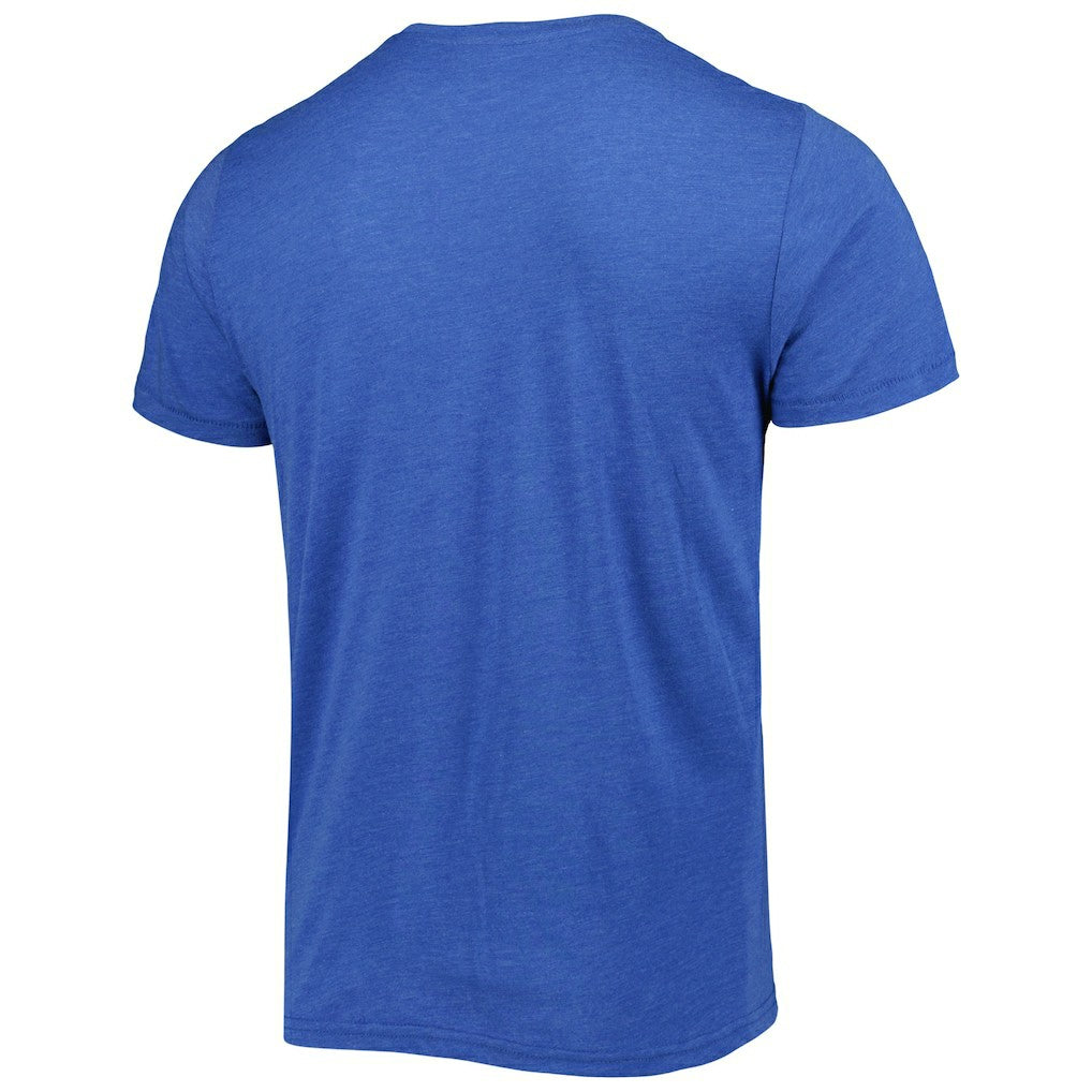 Josh Allen Buffalo Bills Homage Unisex NFL Blitz Player Tri-Blend T-Shirt Heathered Heather Royal - NFL