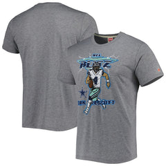 Dak Prescott Dallas Cowboys Homage Unisex NFL Blitz Player Tri-Blend T-Shirt Heathered Heather Gray - NFL