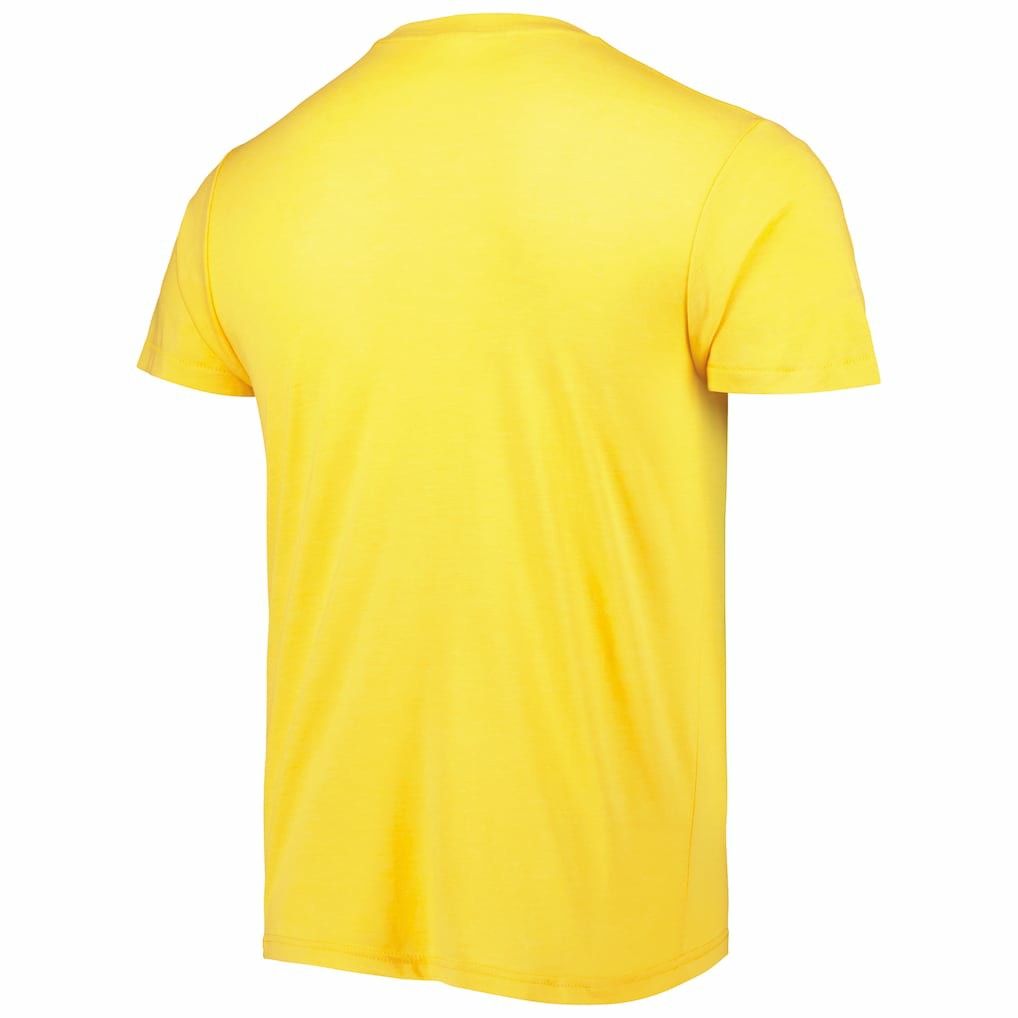 Justin Herbert Los Angeles Chargers Homage Unisex NFL Blitz Player Tri-Blend T-Shirt Heather Gold - NFL