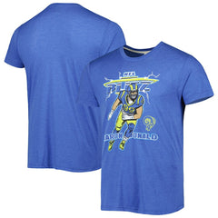 Aaron Donald Los Angeles Rams Homage Unisex NFL Blitz Player Tri-Blend T-Shirt Heather Royal - NFL