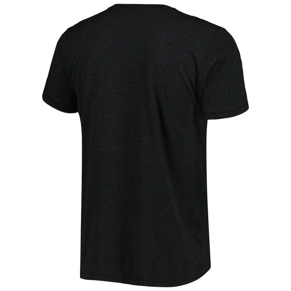 Deion Sanders Atlanta Falcons Homage Unisex NFL Blitz Retired Player Tri-Blend T-Shirt Heathered Heather Black - NFL