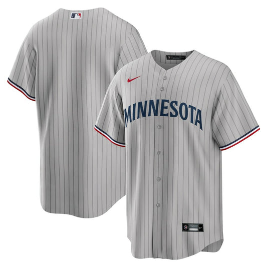 Minnesota Twins Nike Road Replica Team Jersey - Gray | MLB Jerseys