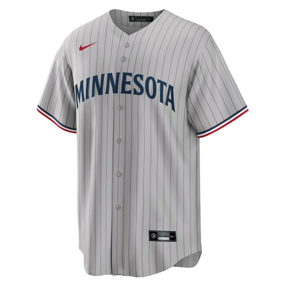 Minnesota Twins Nike Road Replica Team Jersey - Gray | MLB Jerseys