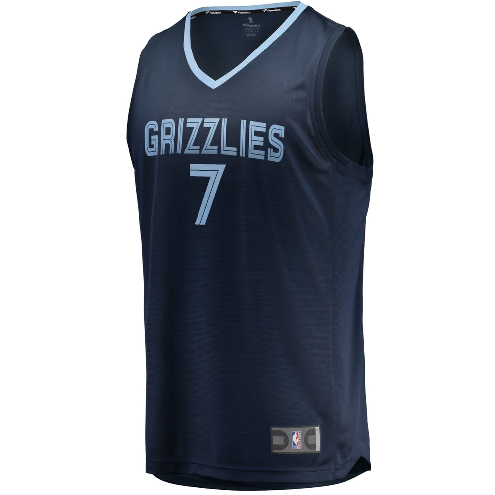 Fanatics - Santi Aldama Memphis Grizzlies Fast Break Replica Jersey - Icon Edition - Navy
