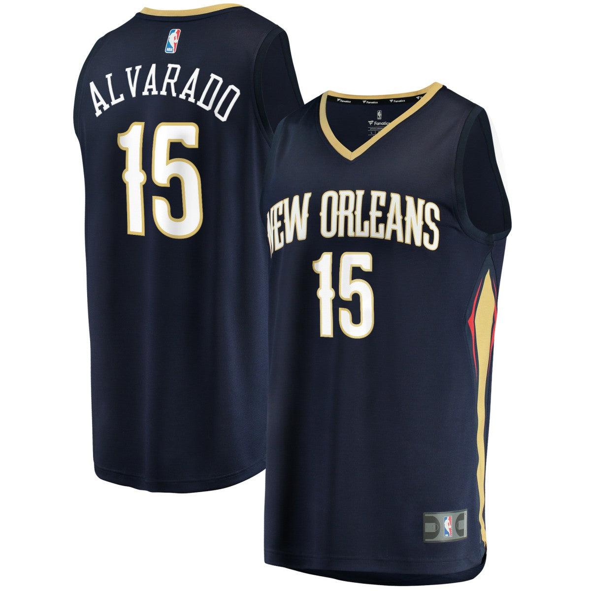 Jose Alvarado New Orleans Pelicans Fast Break Replica Jersey - Icon Edition - Navy | NBA Jerseys