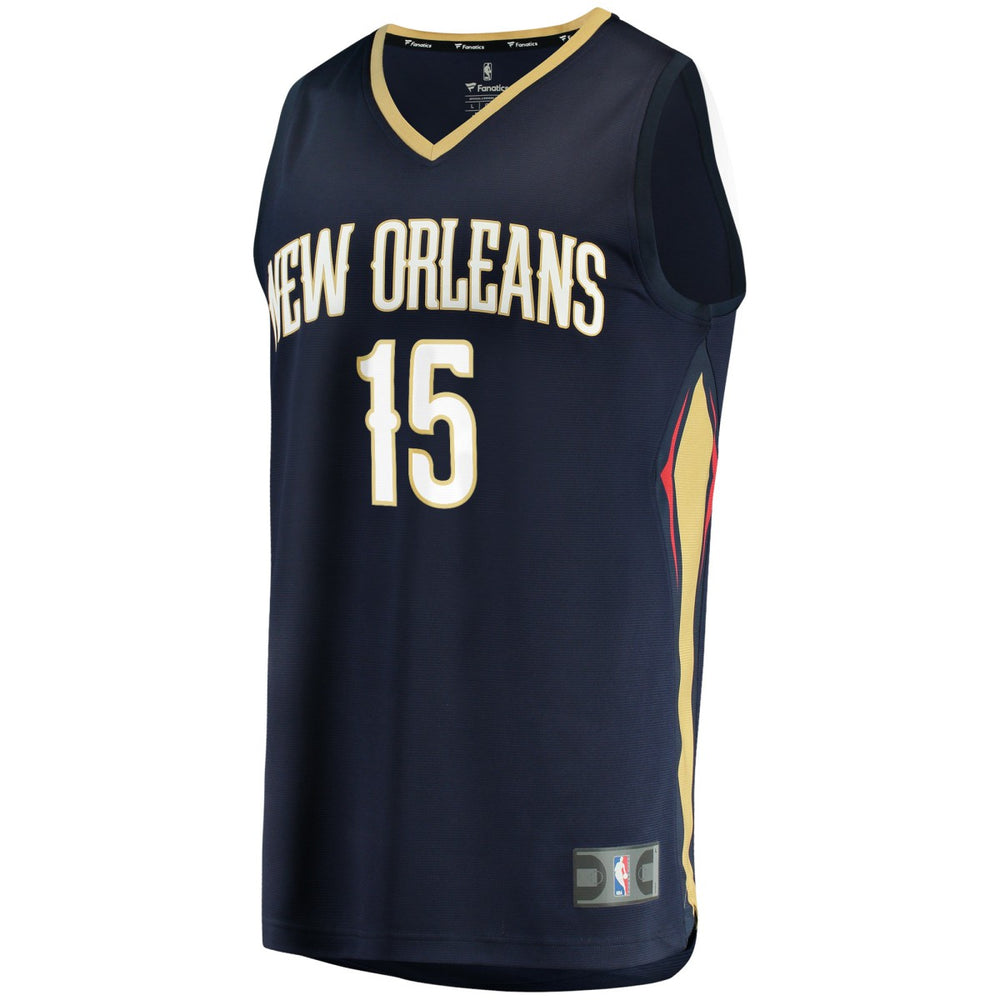 Fanatics - Jose Alvarado New Orleans Pelicans Fast Break Replica Jersey - Icon Edition - Navy