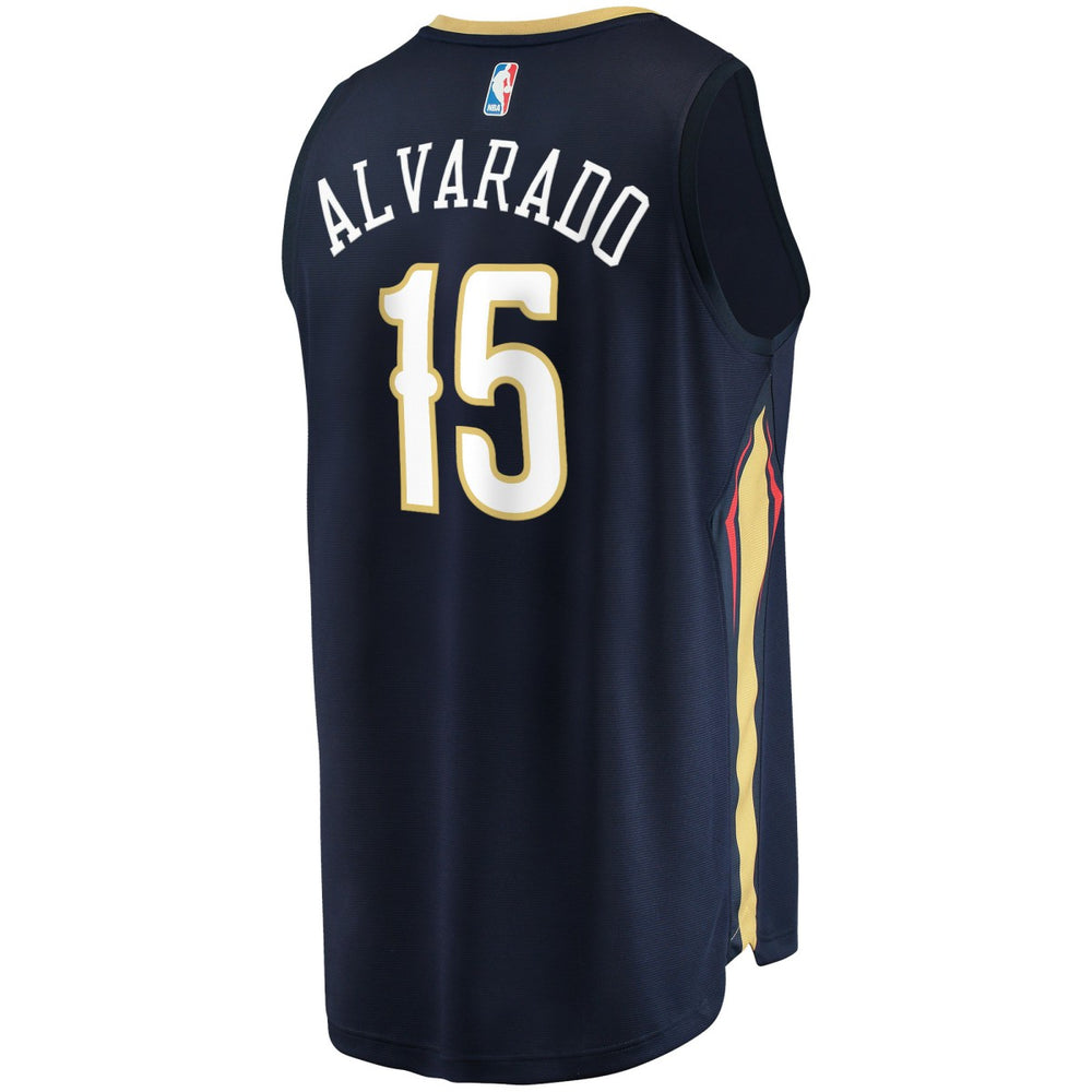 Fanatics - Jose Alvarado New Orleans Pelicans Fast Break Replica Jersey - Icon Edition - Navy