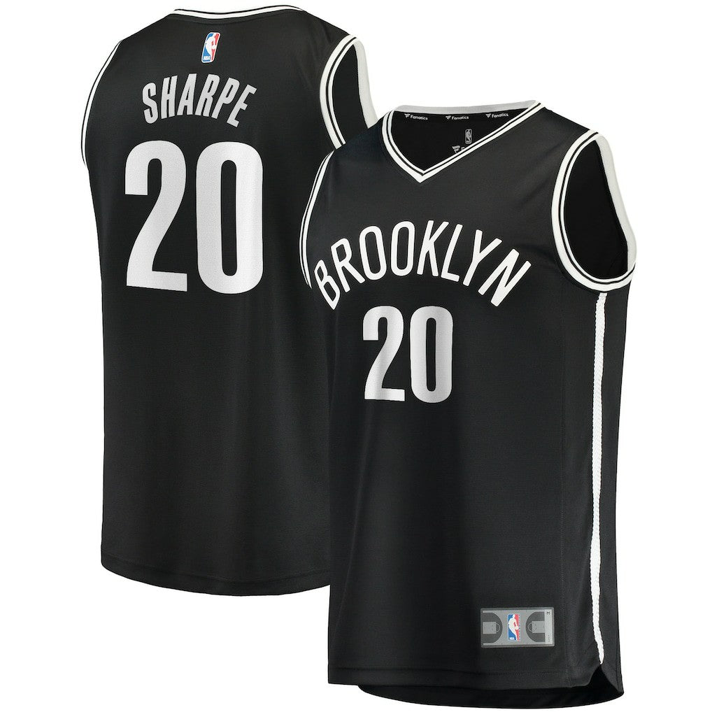 Fanatics - Day'Ron Sharpe Brooklyn Nets Fast Break Replica Jersey - Icon Edition - Black