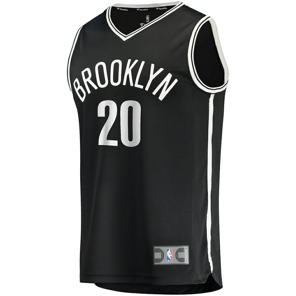 Fanatics - Day'Ron Sharpe Brooklyn Nets Fast Break Replica Jersey - Icon Edition - Black
