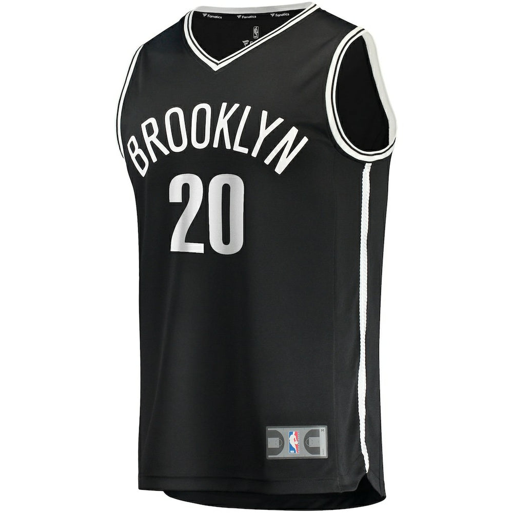 Fanatics - Day'Ron Sharpe Brooklyn Nets Fast Break Replica Jersey - Icon Edition - Black