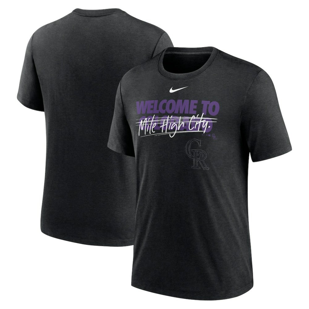 Colorado Rockies Nike Home Spin Tri-Blend T-Shirt for sale