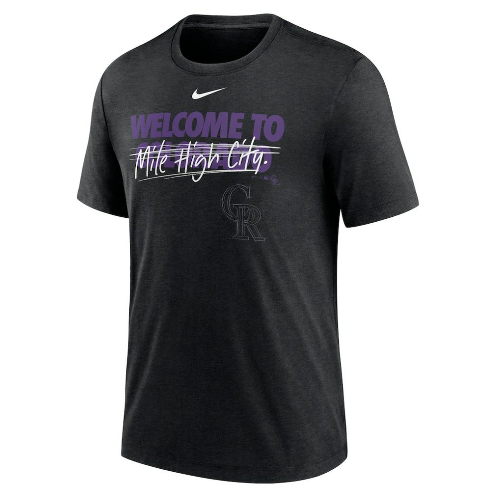 Colorado Rockies Nike Home Spin Tri-Blend T-Shirt for sale