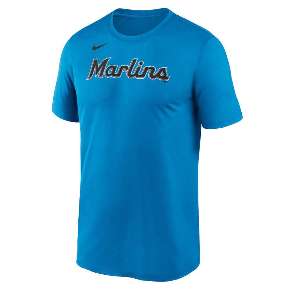 Miami Marlins Nike New Legend Wordmark Dri-FIT T-Shirt Clearance