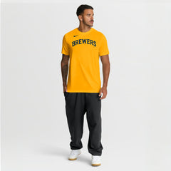 Milwaukee Brewers Nike New Legend Wordmark Dri-FIT T-Shirt Sale