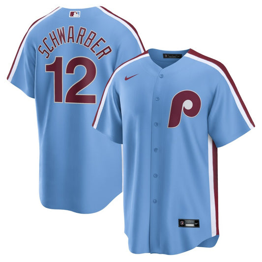 Kyle Schwarber Philadelphia Phillies Nike Alternate, 1st Replica Jersey - Light Blue | MLB Jerseys