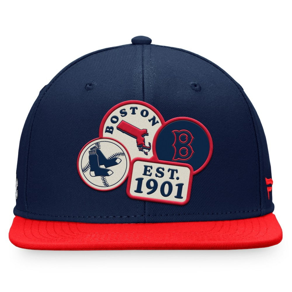 Boston Red Sox Fanatics Heritage Patch Fitted Hat On Sale