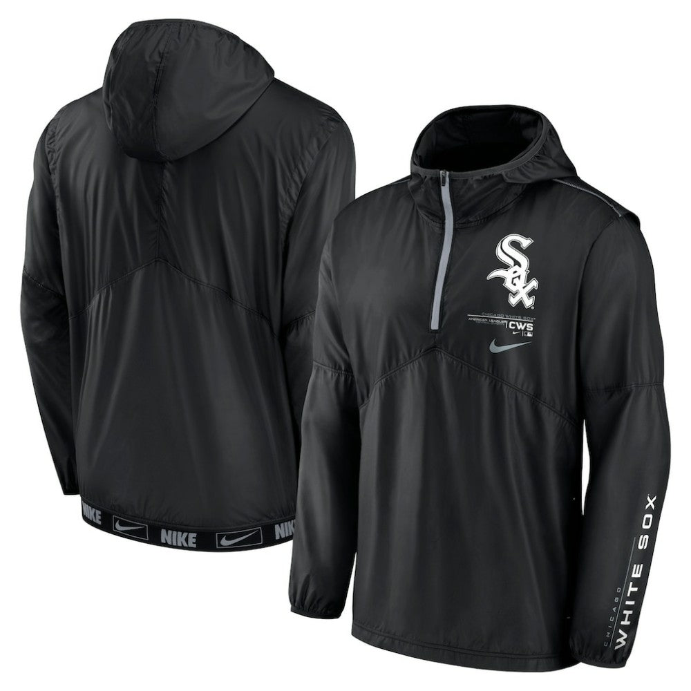 Chicago White Sox Nike Authentic Night Game Performance Half-Zip Windbreaker Clearance