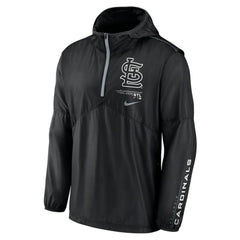 St. Louis Cardinals Nike Authentic Night Game Performance Half-Zip Windbreaker Lifestyle